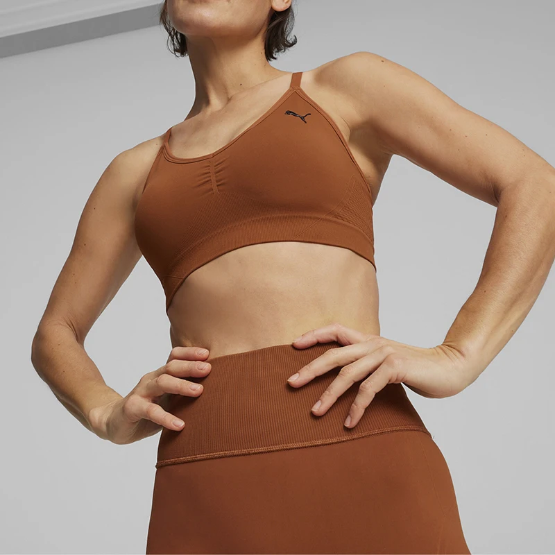 Puma Authentic New Women's Simple Breathable Removable Pad Fitness Sports Underwear 524362-81