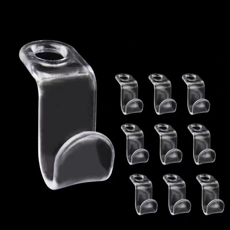 

10pcs Transparent Hanger Connector Stackable Space Saving Hooks for Wardrobe Organization bathroom accessories