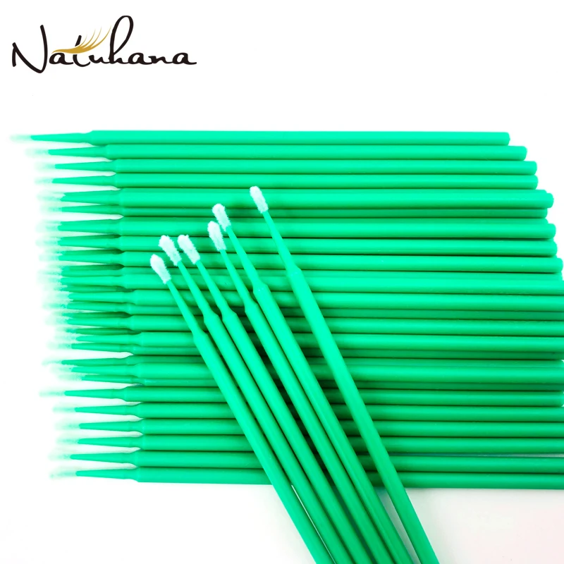 100Pcs/bag Durable Micro Disposable Eyelashes Extension Individual Lash Removing Swab Mascara Brush For Eyelash Extension Tools