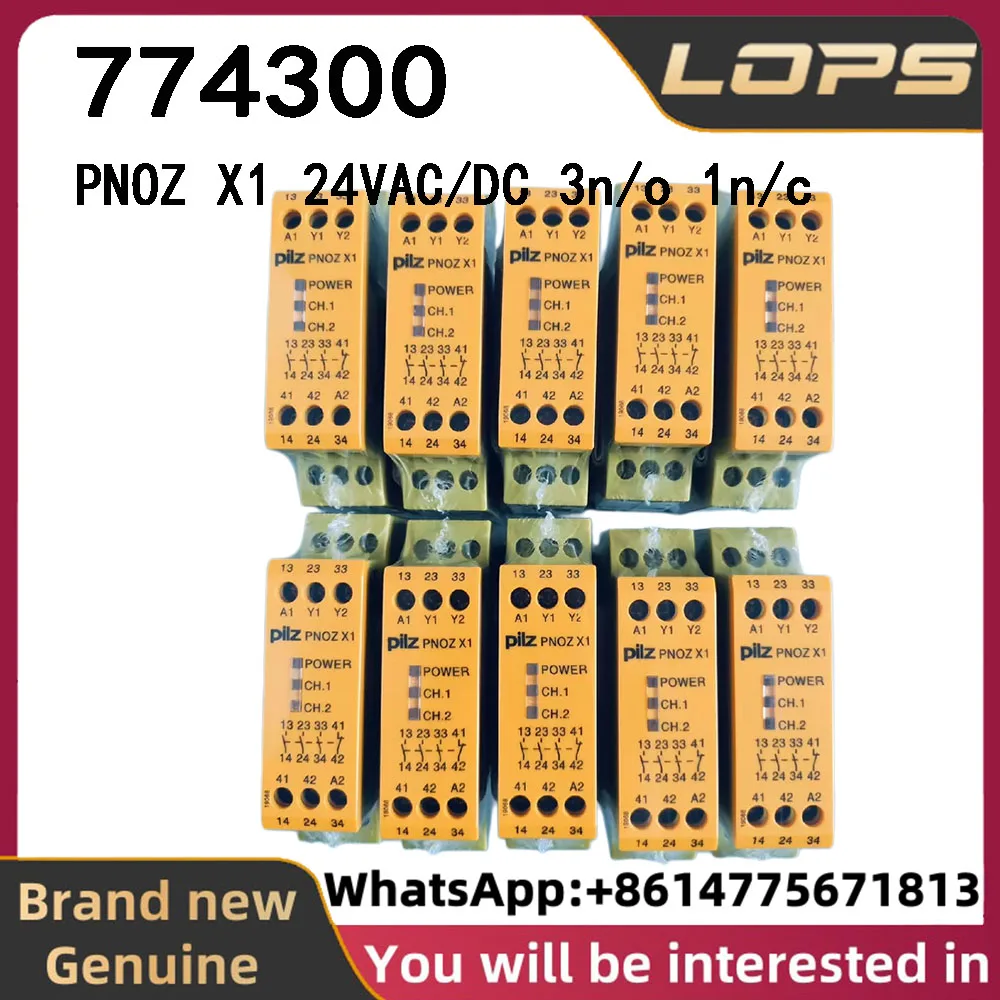 PNOZ X1 24VAC/DC 3n/o 1n/c Pilz 774300 safety relay, brand new original genuine, large quantity in stock, welcome to inquire
