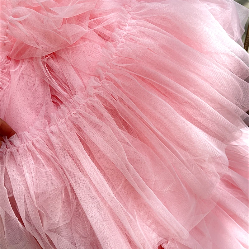 Tulle Frilled Mesh 3D Pleated Fabric, Lace Embroidery, Fringed Ribbon, Ruffle Trim, Dress Collar Applique, DIY Sewing Decor