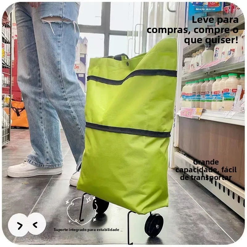 portable-folding-shopping-cart-with-wheels-vegetable-buying-small-trolley-women's-large-capacity-bag-home-essential-tool