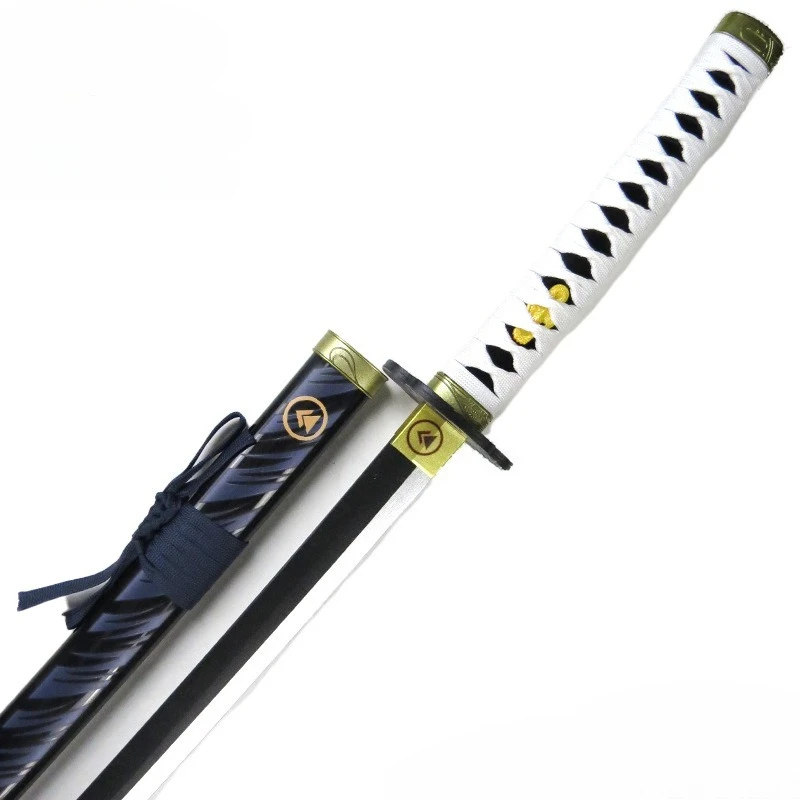 Espada samurái fantasma de Tsushima, modelo de bambú, cuchillos de juego, accesorios periféricos con funda, regalos coleccionables para novio, 100cm/33,37 pulgadas