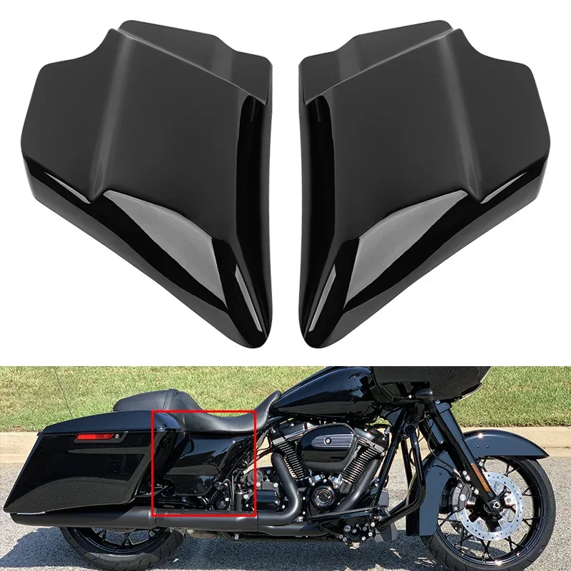 

Motorcycel Black Left Side Battery Cover ABS Fairing Covers For Harley Touring Electra Street Glide Road King 2009-2023