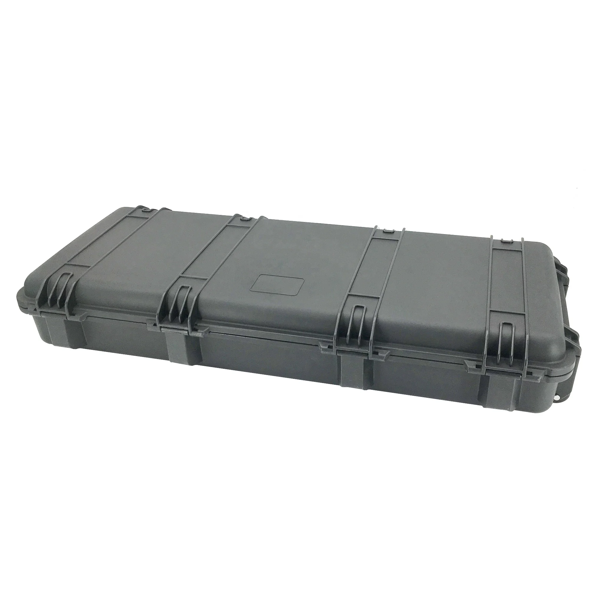 China Custom PP Material Plastic Waterproof Equipment Storage Carry Case Wheeled Hard Gun Case Long Case With Foam Insert