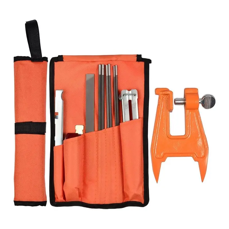 

Универсальный набор напильников для цепных пил ALIM, 14 шт., размеры 5/32", 7/32", 3/16", 1/8", 11/64", 13/64" с тисочными пестиками для пил.