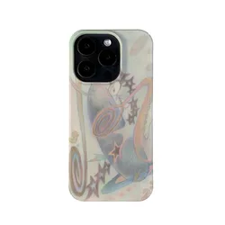 Korean Ins Fantasy Graffiti Case for IPhone 16 15 14 13 Pro Max 12 13 Mini 11 Pro 15 Plus XR Shockproof Protective Hard PC Cover