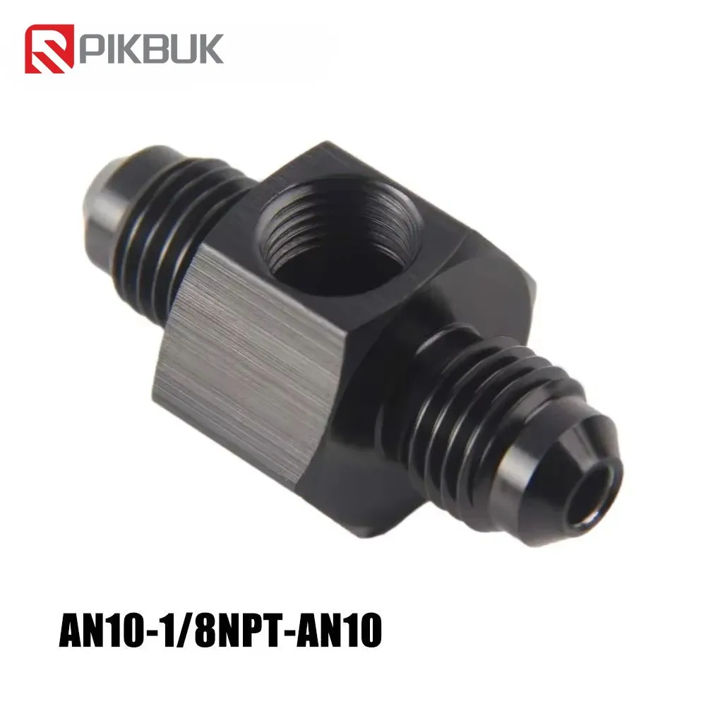 

AN4 6 8 10 Male to Female 1/8" NPT Gauge / Sensor Side Port Adapter Oil Fuel Fitting Hose End