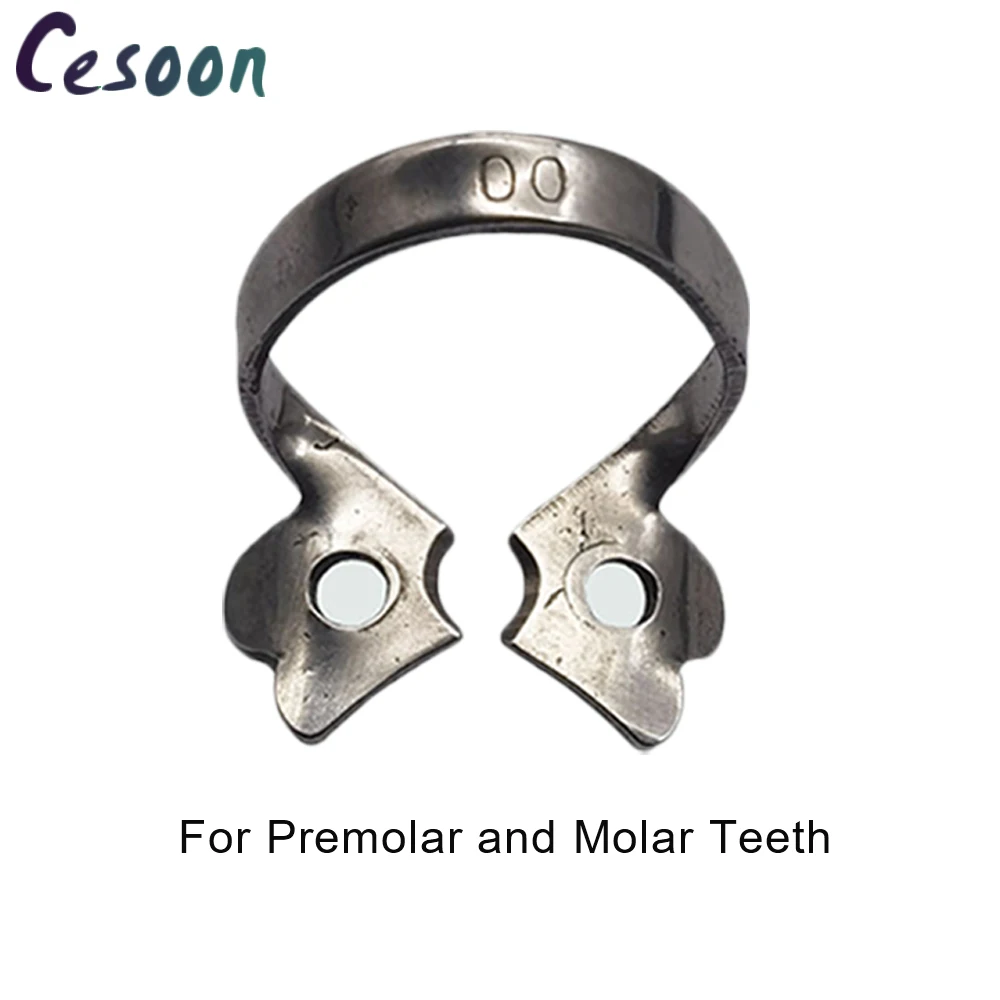 1Pc Dental Rubber Dam Clamp Stainless Steel Endodontic Restorative Treament Barrier Clip Oral Orthodontic Material Dentist Tools