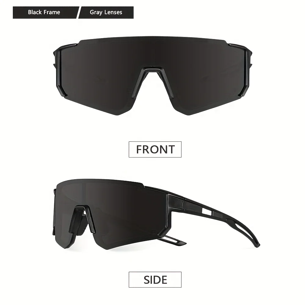 1/3PCS Oversize Outdoor Radfahren Sonnenbrille Männer Frauen Fahren Fahrrad Brille Fahrrad Sport Klettern Schutz UV400 Brille – Detail 5