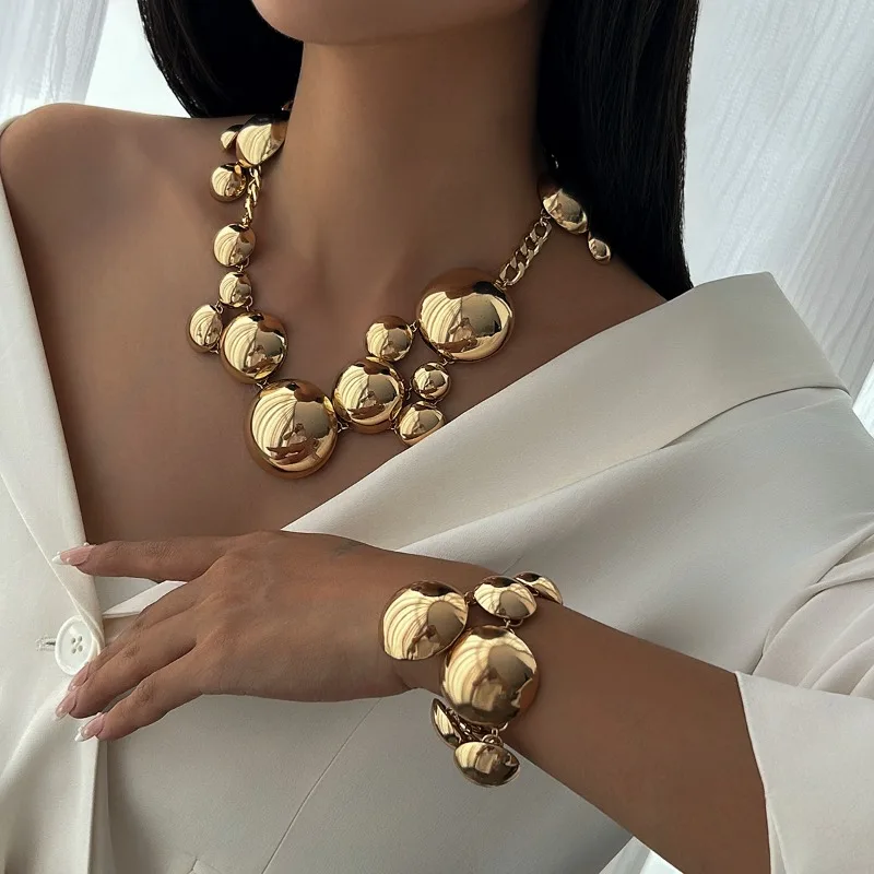 

HQ Роскошные гладкие круглые лоскутные ожерелья для женщин, модные персонализированные дизайнерские колье высокого качества, аксессуары, ювелирные изделия, подарки