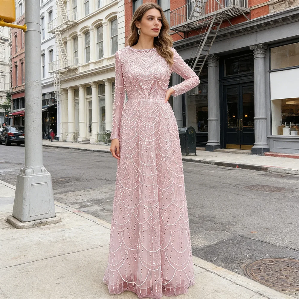 strapless open back dress Lizabella Pearl Embellished Aline Midi Dress, Blush main image 1