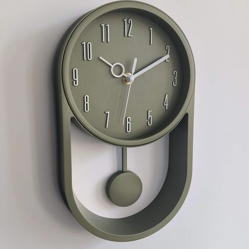 Nordic Wall Clocks Creative Minimalist Decoration Clocks Living Room Elegant Pendulum Clock Aesthetic Silent Home Decor Clock