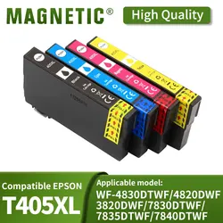 For Epson 405XL Ink Cartridge for Epson WorkForce Pro WF-4825DWF WF-4830DTWF WF-7830DTWF WF-7835DTWF WF-7840DTWF Printer