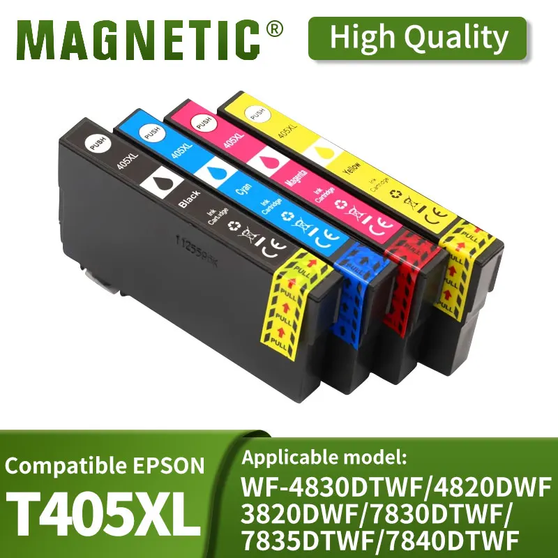 for Epson T405 T405XL 405 Premium Color Compatible Printer Ink Cartridge for Epson WorkForce Pro WF-3820DWF 3825DWF 4820DWF