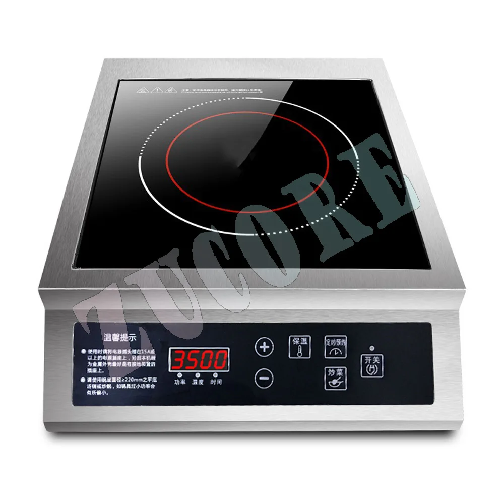 Fornello elettrico da 3500 W Piano cottura Fornello a induzione per uso domestico Fornello a induzione per zuppa commerciale ad alta potenza