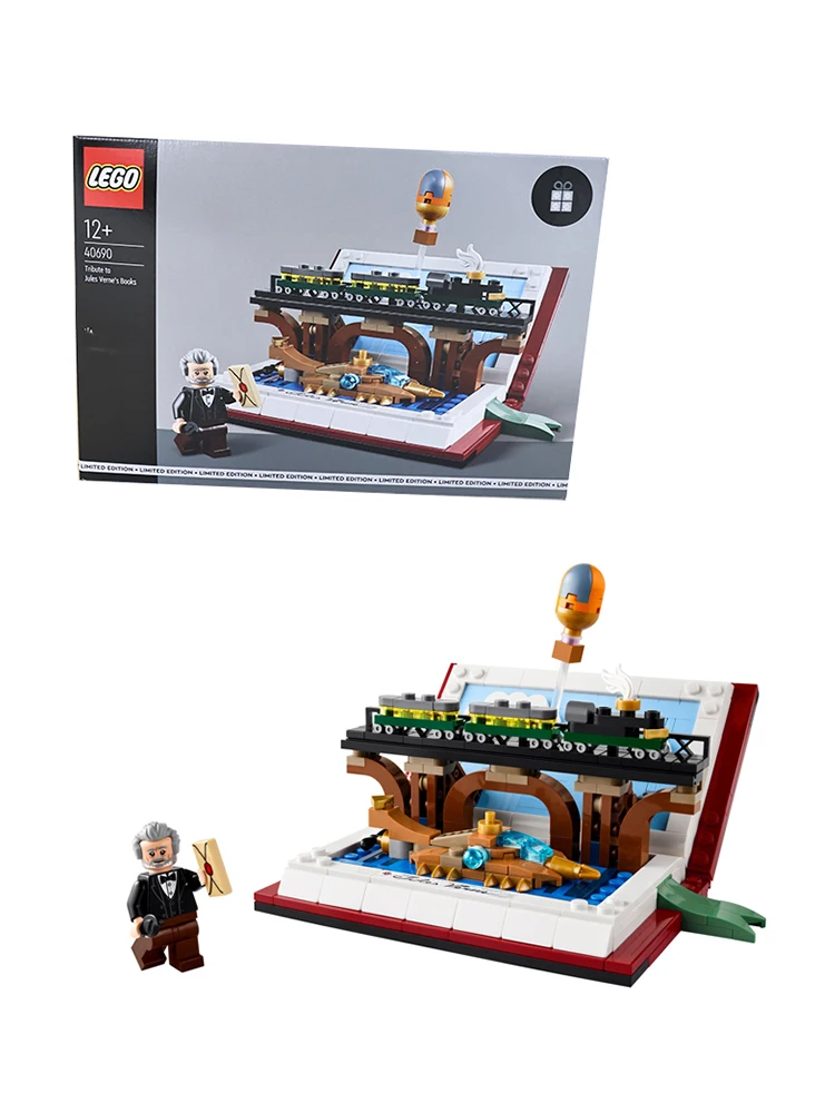 LEGO 40690 Tribute to Jules Verne\'s Books Set,Creator Imagination Library