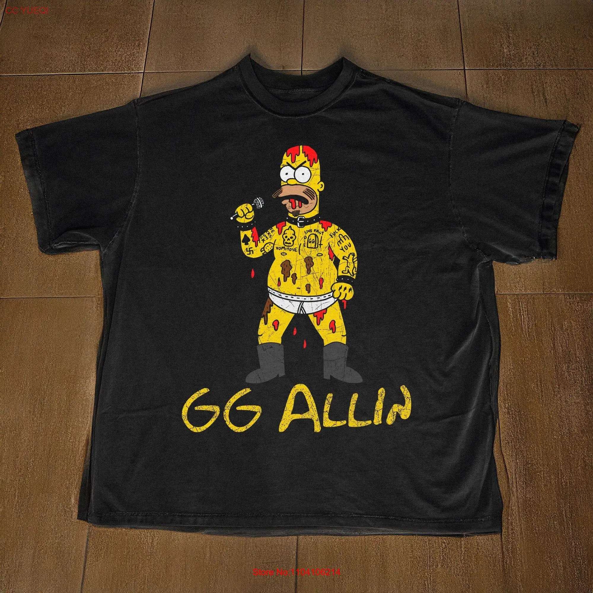 GG Allin-Camiseta de manga larga o corta, prenda de vestir, para cumpleaños