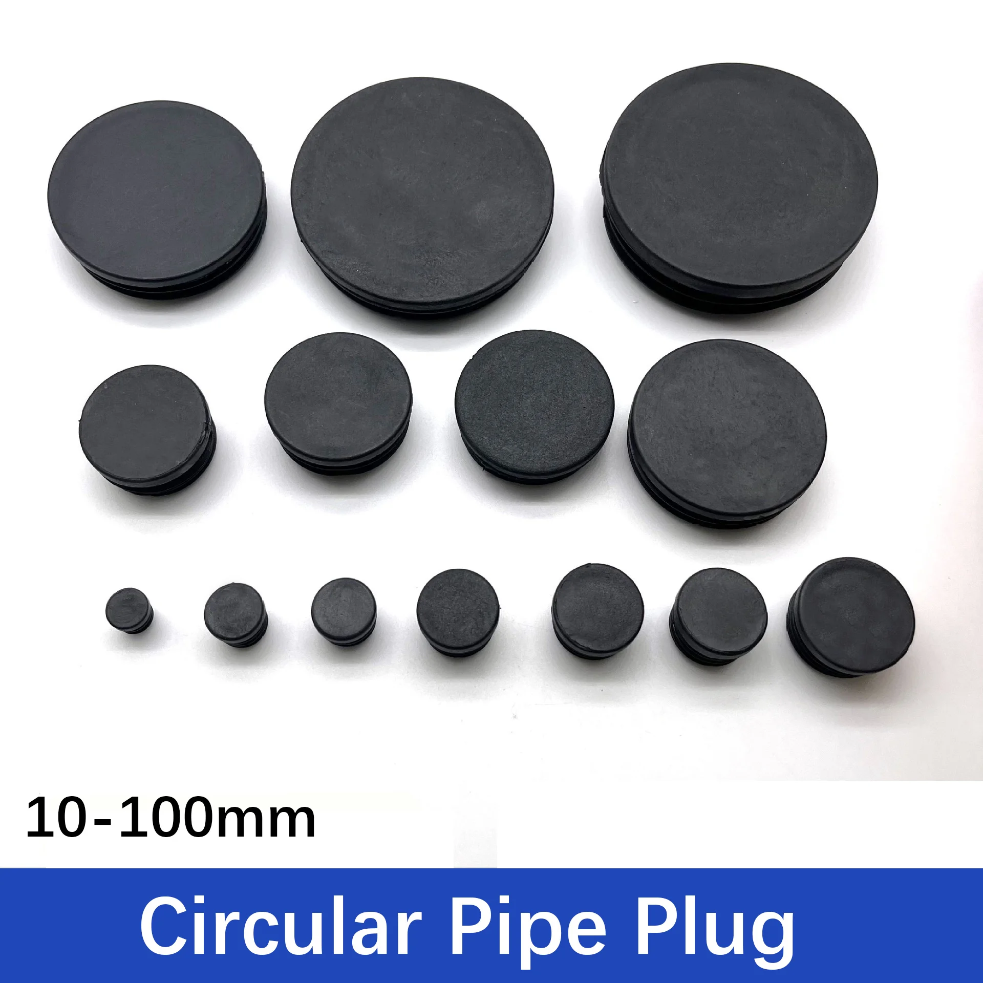 10-50pcs 10~76mm Round Tube Plugs, Internal Plugs, Stainless Steel Tube Plugs, Plastic Plug Ends