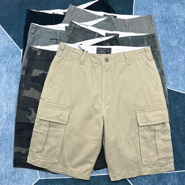 

Мужские рабочие брюки из чистого хлопка, тяжелые, в японском ретро-стиле, прямые, свободные, повседневные, в американском оригинальном стиле, мультифункциональные, длиной до колена...