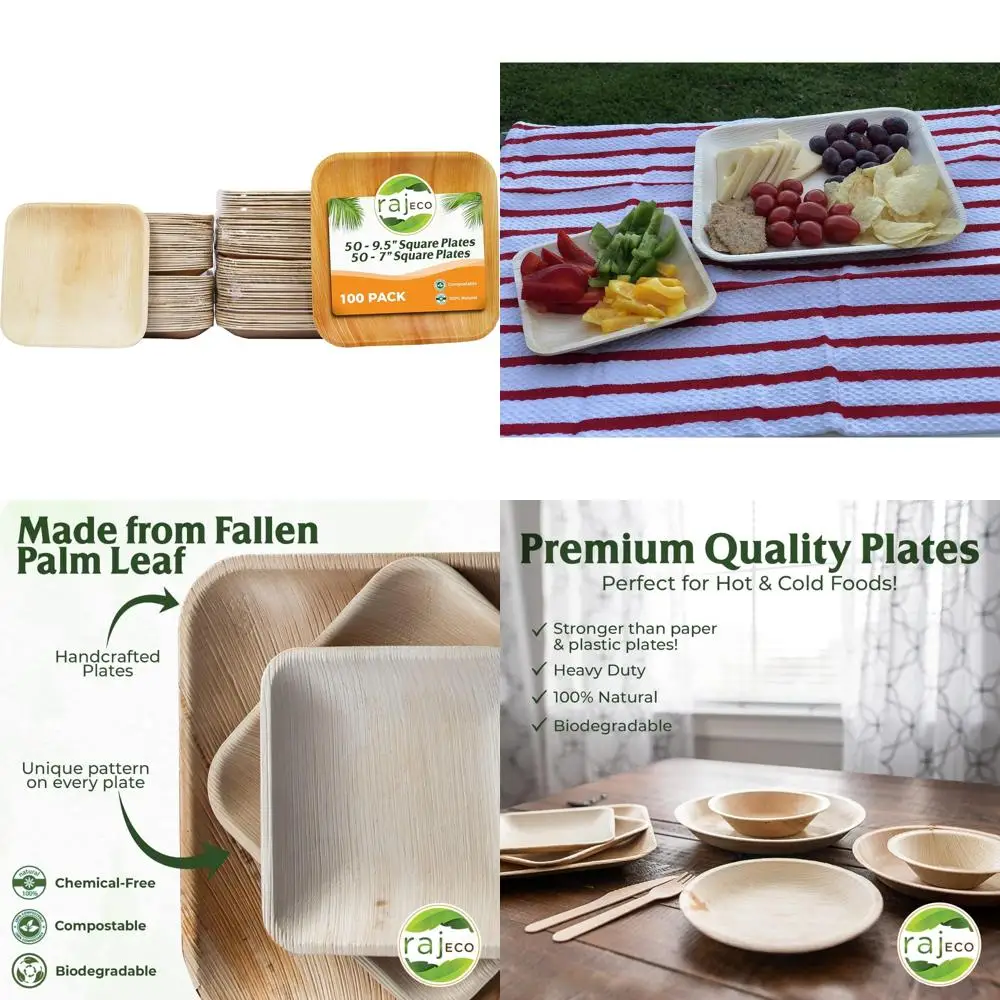 

Экологичные тарелки из пальмовых листьев: устойчивая, одноразовая и декоративная посуда для свадеб, обедов, ужинов и дней рождения.