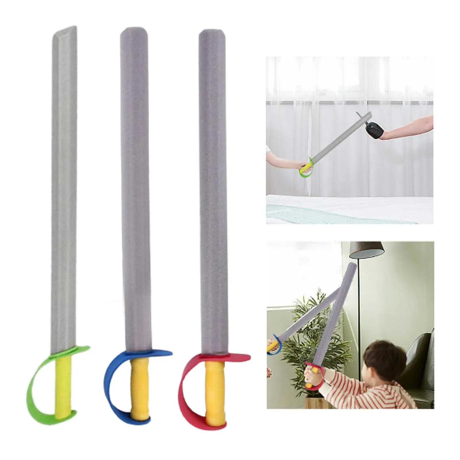 ดาบของเล่นโฟมสำหรับร้อยด้วยมือ ของเล่นสวมบทบาทสำหรับการแสดงบนเวทีและกีฬา