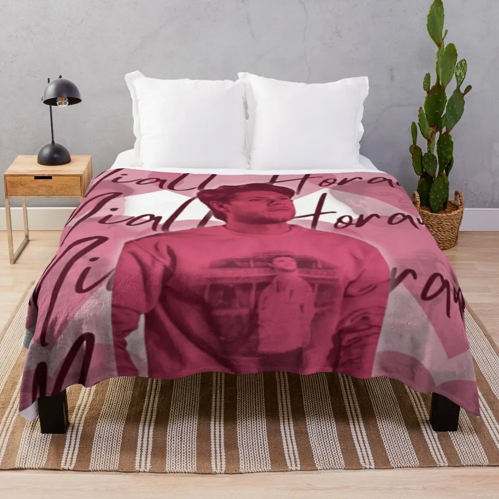 

Niall Horan Pink Heart Design Throw Blanket Bed Fashionable Multi-Purpose christmas decoration Blankets