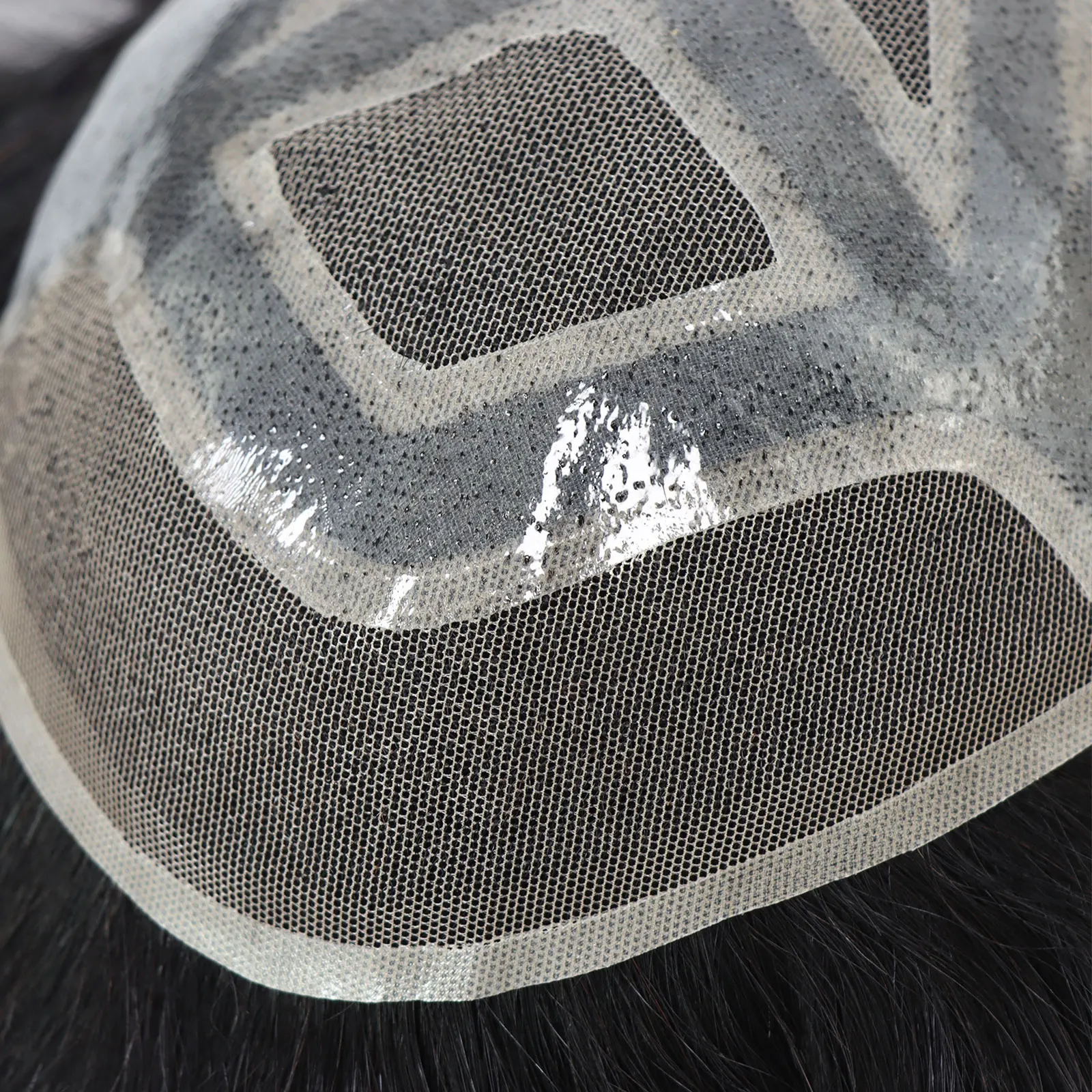 6*8/ 6*9/ 7*10/8*10 Lace With PU Toupee Men Breathable French Lace Front Men's Wig Human Hair Toupee Men's Replacement Systems