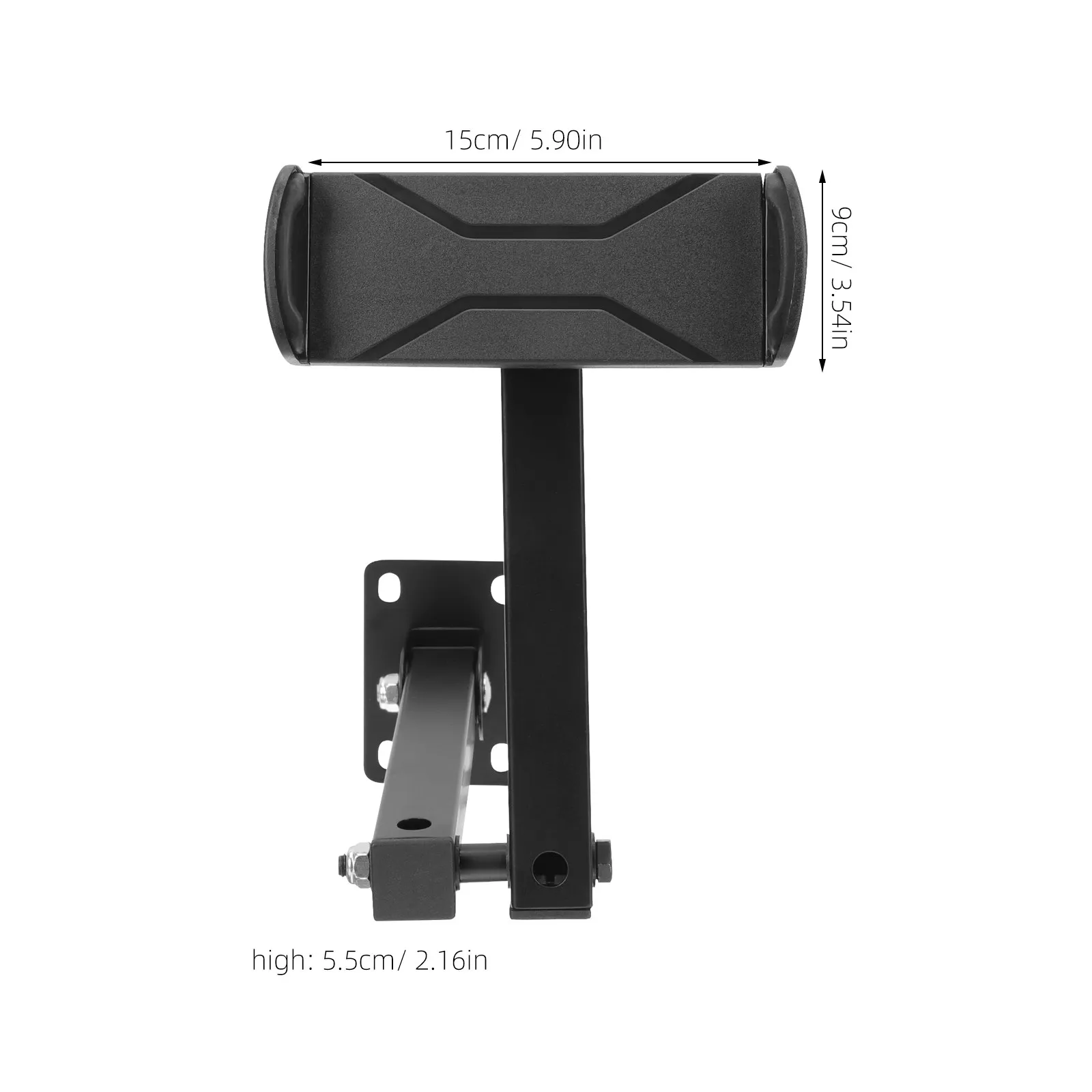 Wall-Mounted Phone Holder Foldable Sturdy Aluminum Alloy Adjustable Bracket Home Rotatable Mobile Phone Stand