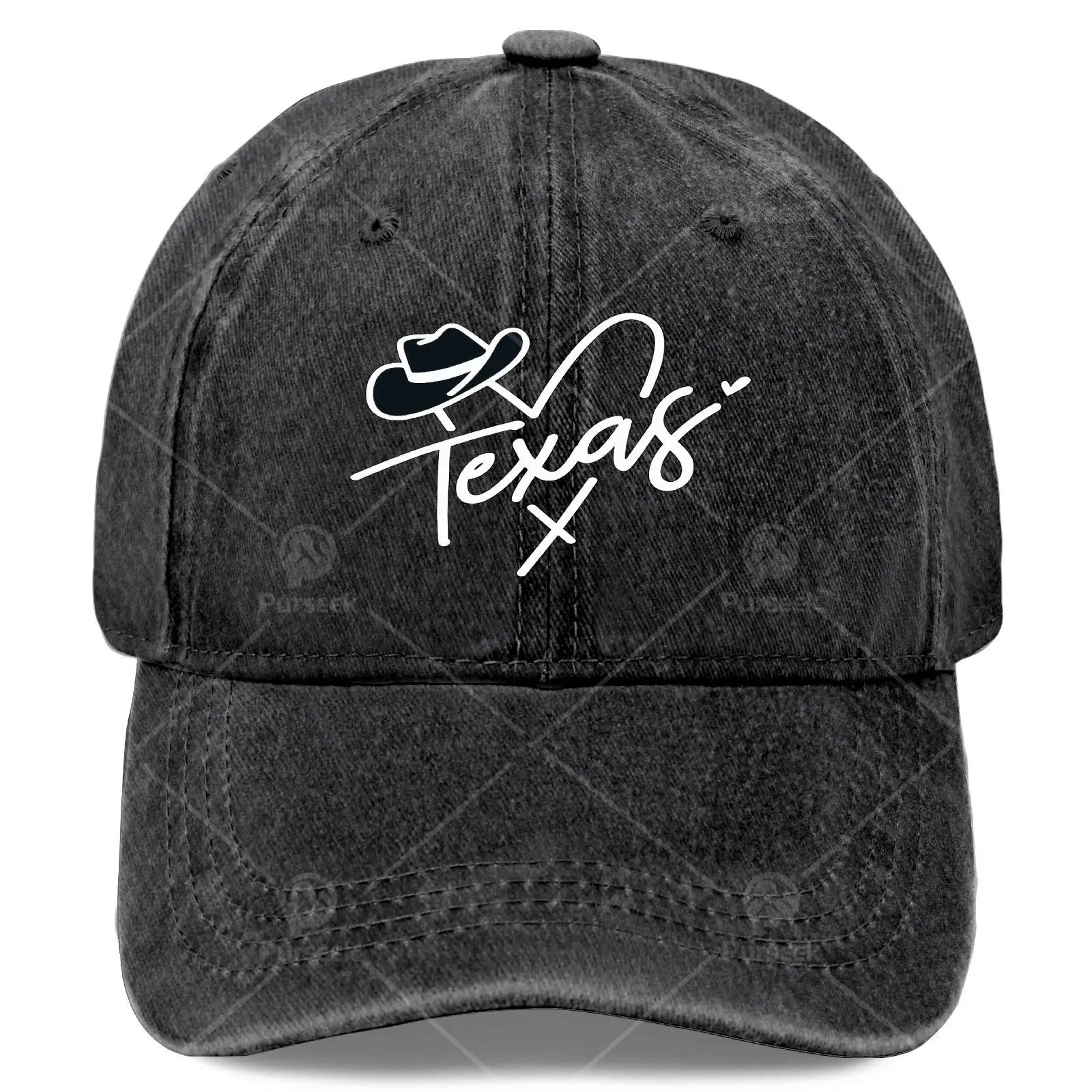 Texas Heart Hat State Pride Design Baseball Hat Unisex Fashion Washed