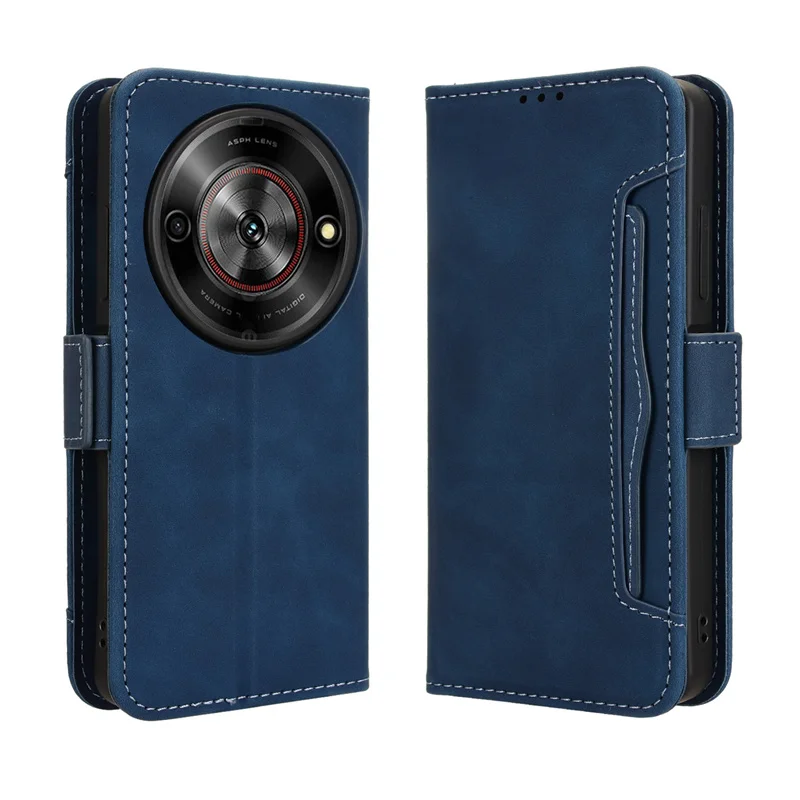 For ZTE Blade A75 5G Flip Leather Case Skin Luxury Wallet multi-card slot Book Cover For ZTE Nubia Focus/Calf 5G Phone Bags