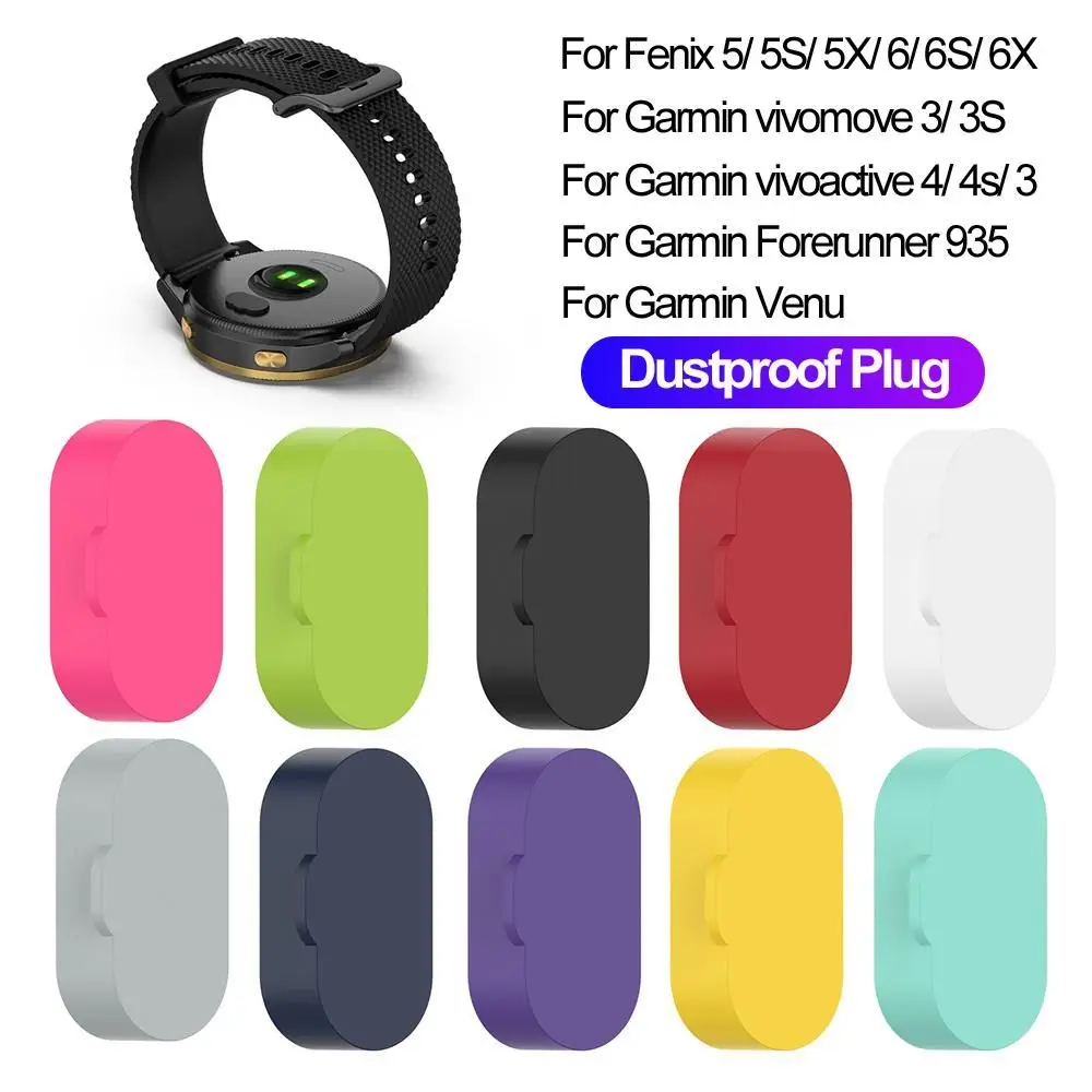 Port Accessories Cover Case Silicone Dustproof Plug Antidust For Garmin Vivoactive 3 4 4S Fenix 6 6S 6X 5 5X 5S Forerunner 935