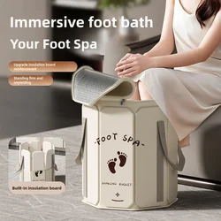 Home Folding Insulated Foot Bath Bucket, Portable and Storable, Health Foot Bath Bucket, Foot Basin, Foot Bath Bag