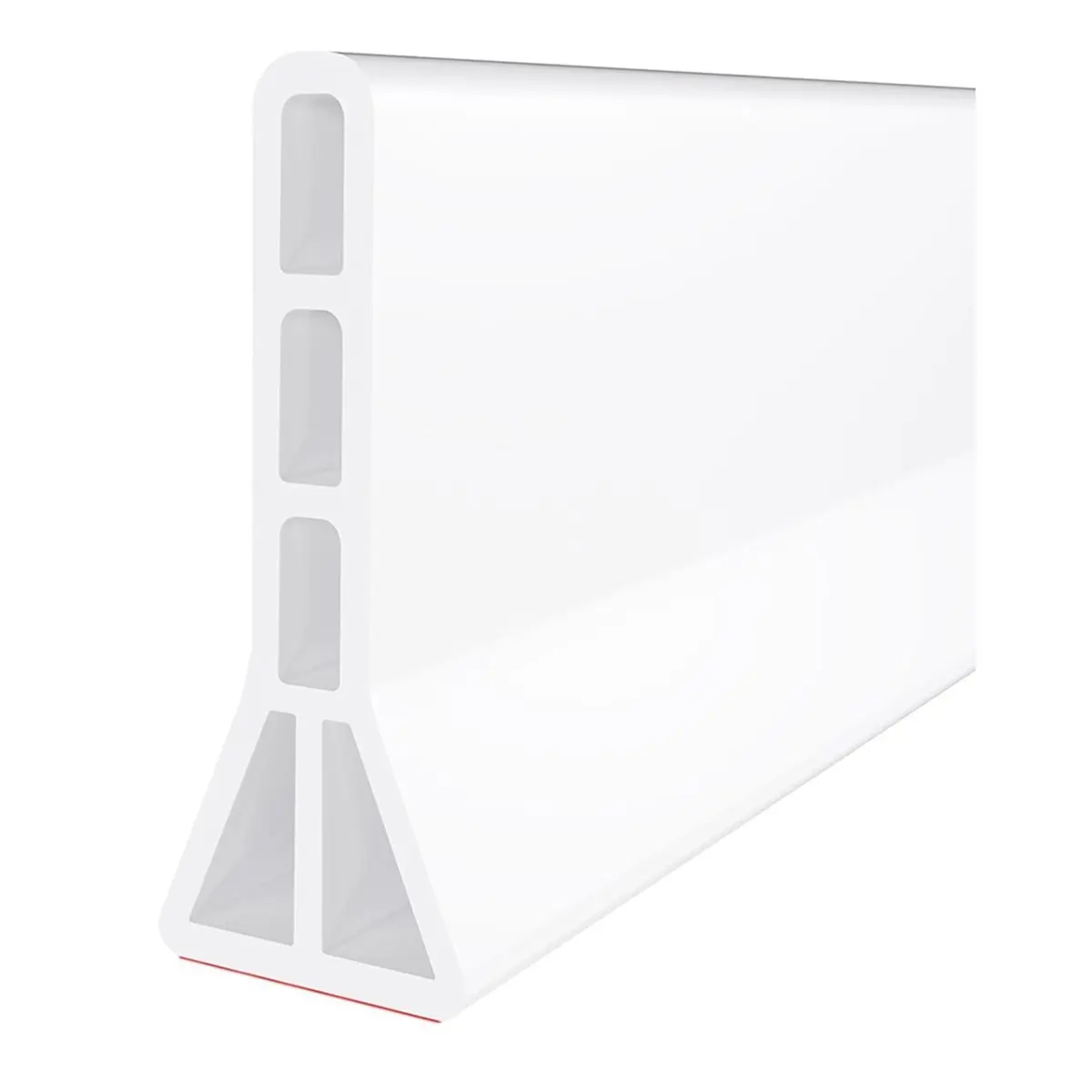 MALL 4Inch High Shower Threshold Water Dam 59 in Fold Shower Water Splash Guard for Curbless Shower Threshold Barrier