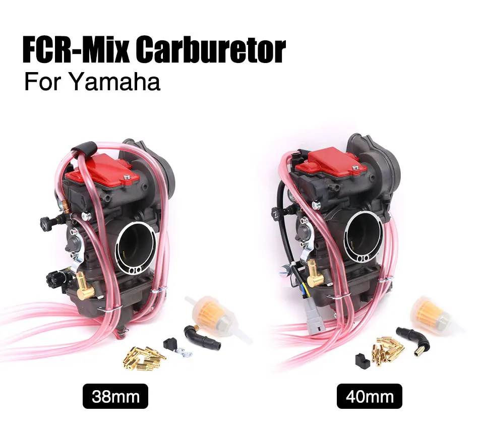 ZSDTRP 38mm 40mm Carburetor for Keihin FCR MX Carburetor for Yamaha YZF250 YFZ450 WR250F WR450F