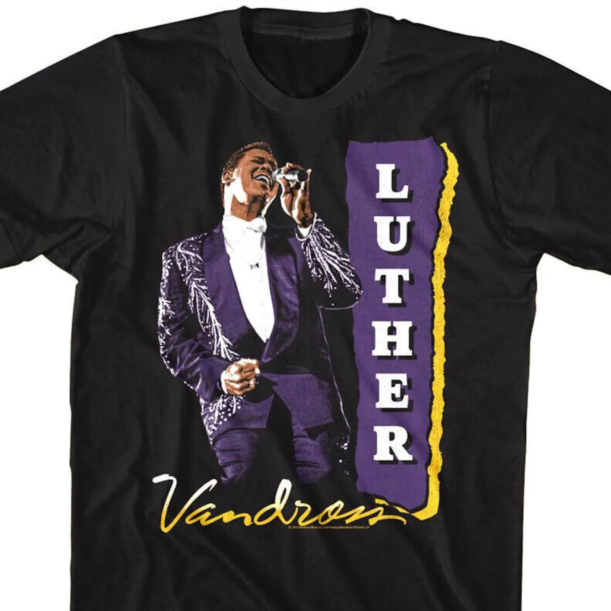 Luther Vandross Shirt R&B Soul Singer Retro Style Tees