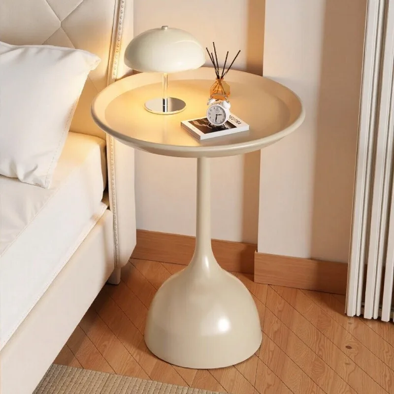 Mesita de Noche de Plástico Única, Ahorra Espacio, Sencilla, Pequeña, Decorativa, Librero, Escritorio, Mesitas de Noche, Muebles Modernos