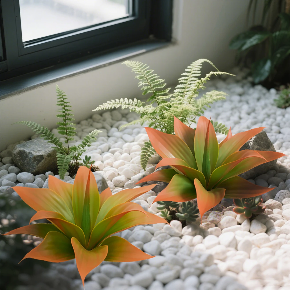 Large Artificial Agave Plants UV Resistant Fake Agave for Fall Decor Autumn Decor Tropical Plant Succulents Greenery - view 2