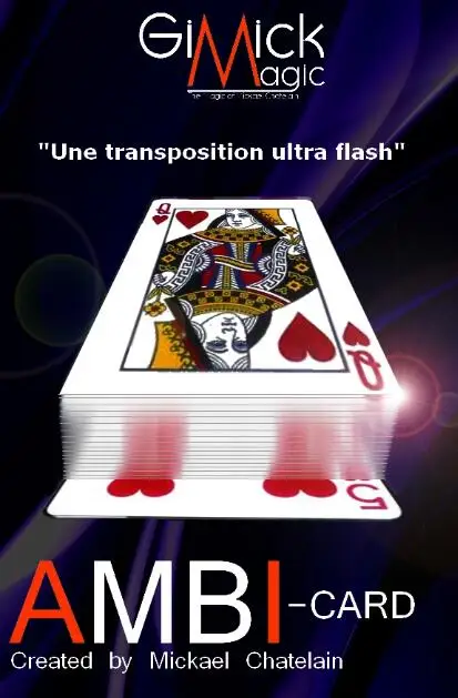 Ambi-Card by Mickael Chatelain Magic tricks