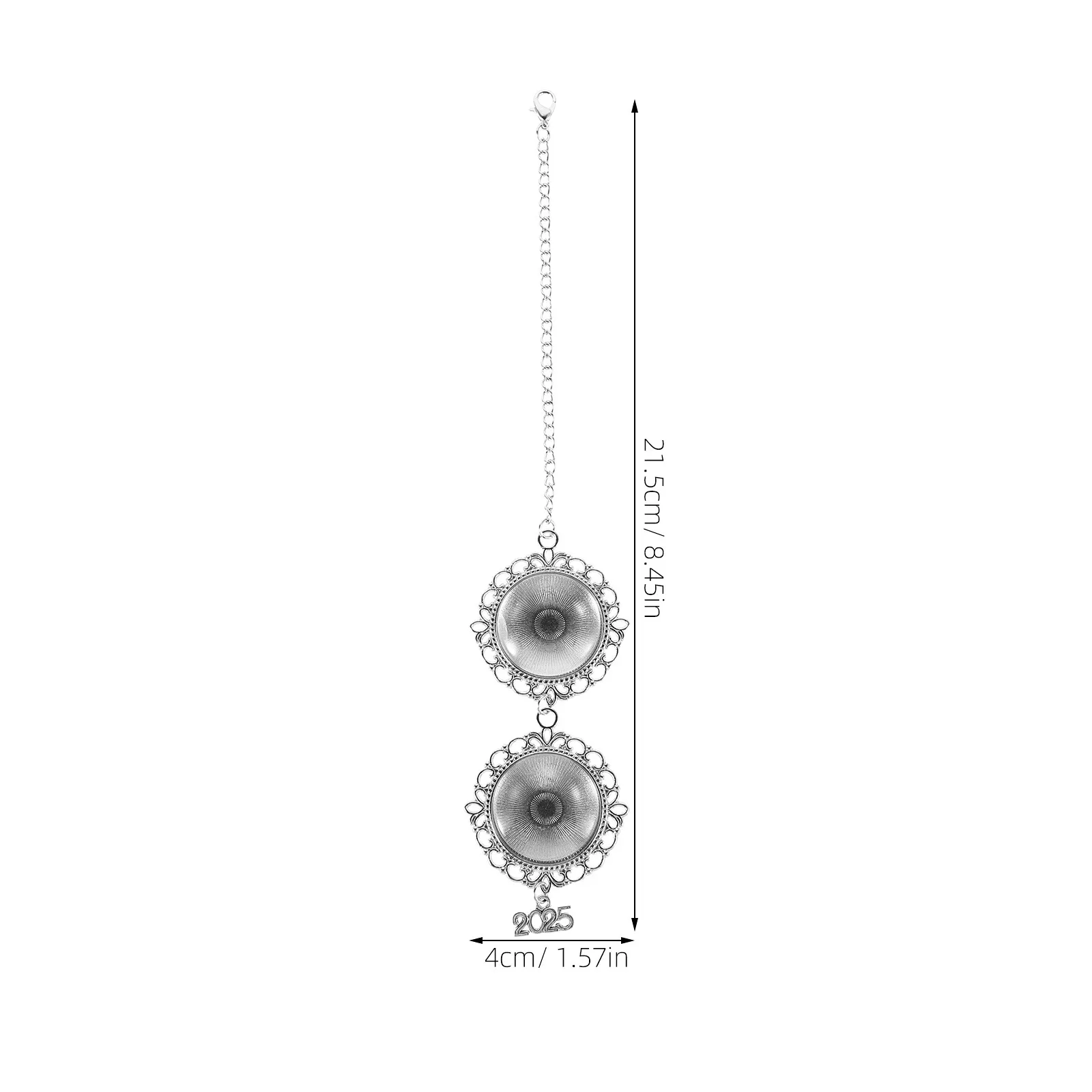 5Pcs Graduation Cap Tassel Pendant DIY Photo Charm Vintage Metal Blank Bezel Tray Memorial Keepsake Class of 2025 Graduation