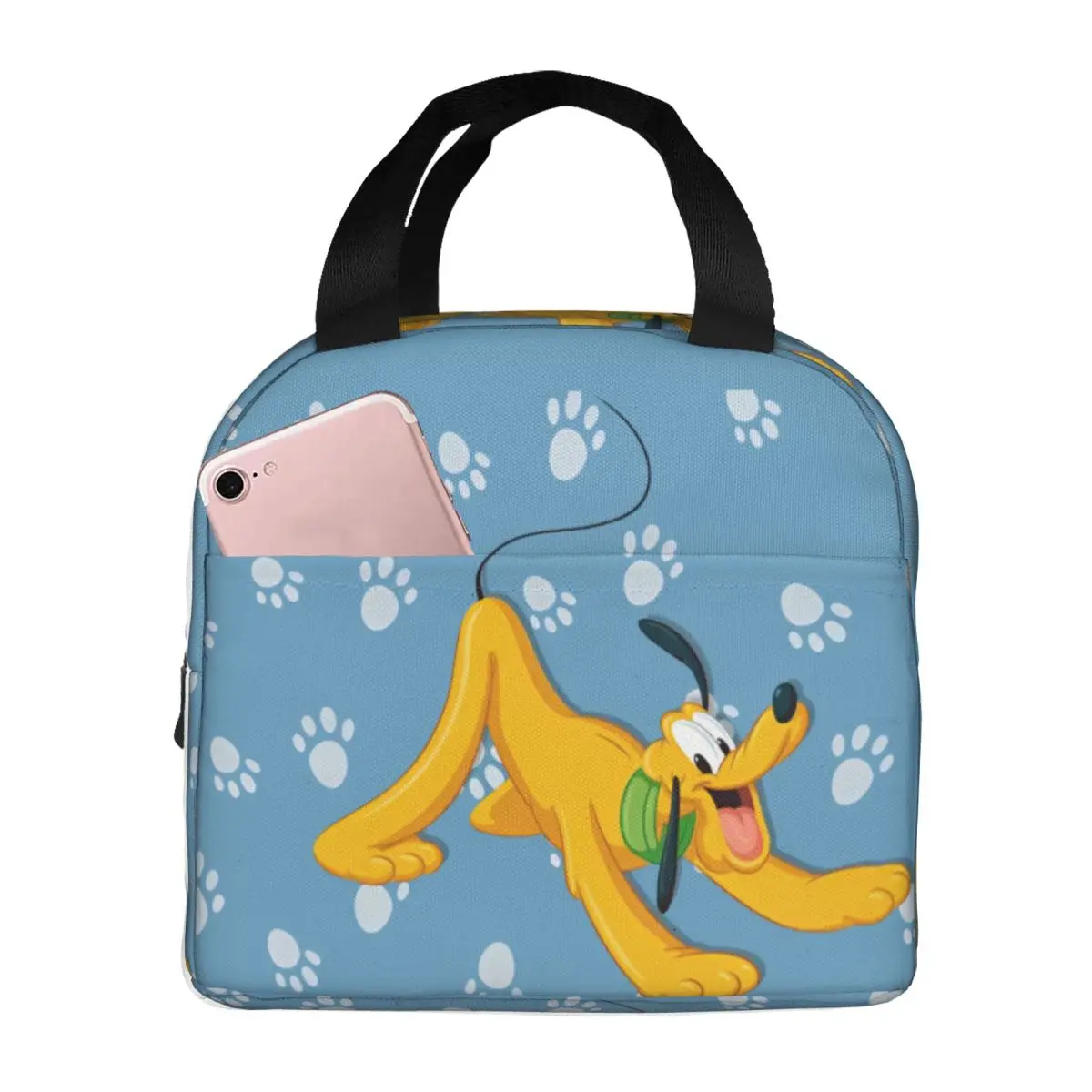

Custom P-Plutoes Anime Resuable Lunch Boxes for Women Leakproof Funny Dog Thermal Cooler Food Insulated Lunch Bag School Student