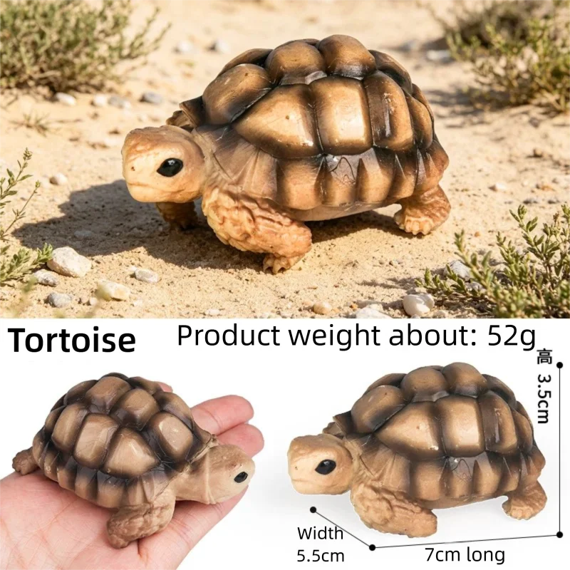 Oenux Collectible Realistic Wildlife Figurines Honey Badger Orangutan Tapir Camel Panther Bear Hippo Cat Goat Tortoise Lizard