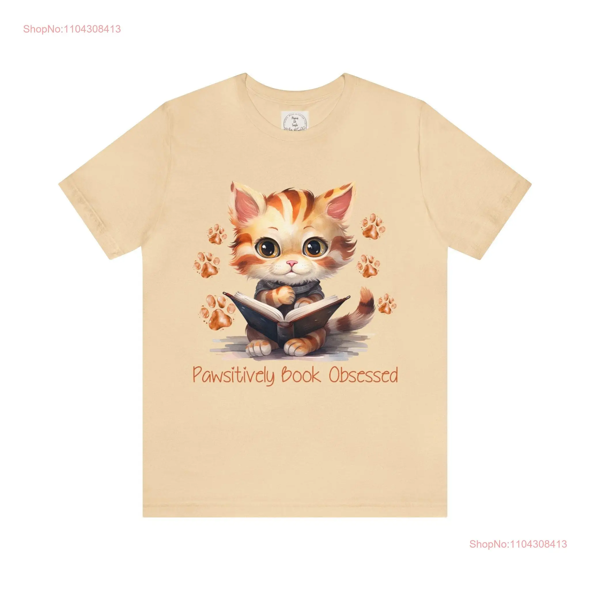 Pawsitively Book Obsessed Lovers MamaDeSushi Jersey  T Shirt long or short sleeves