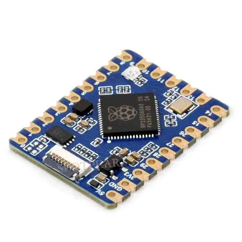 Waveshare RP2350 Tiny Development Board RP2350A Dual‑Core ARM RISC‑V 4MB Flash MicroPython Compact DIY Electronic Module