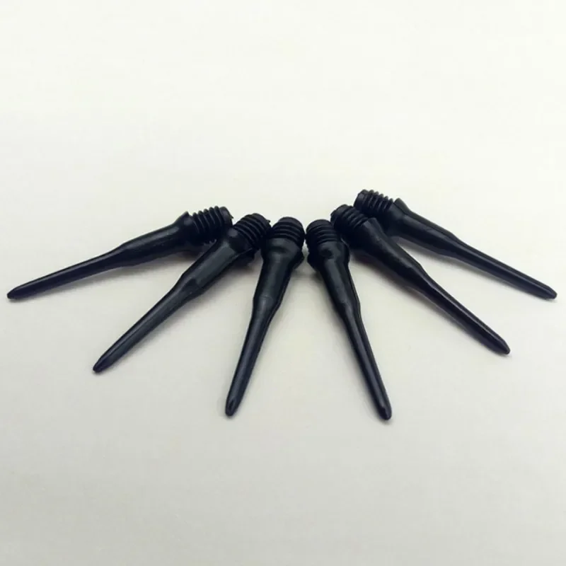 100PCS New 27mm Black Darts Shafts Soft Tips Pipe Professional Plastic Thread Replacement Gadgets For Darts Gaming Accessories