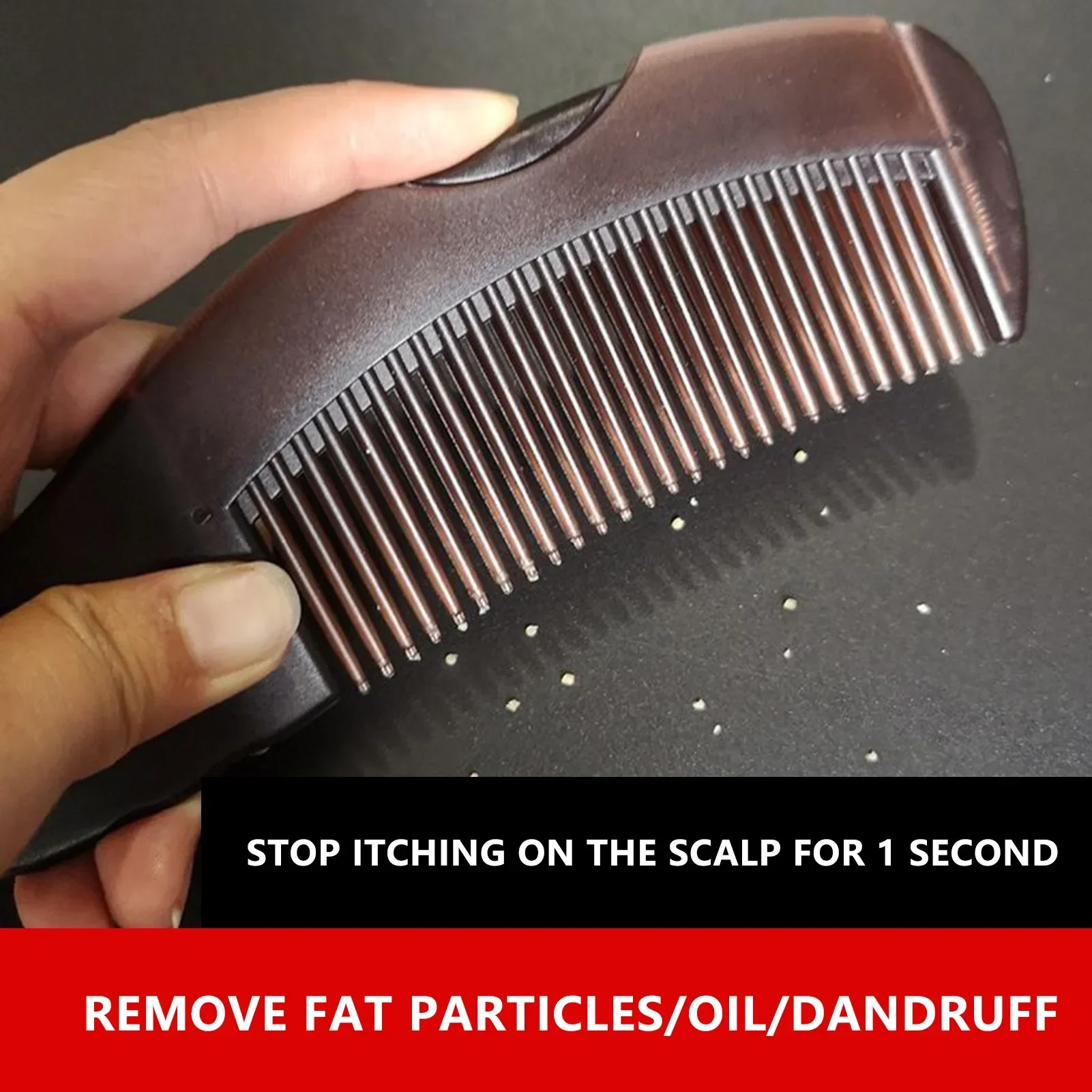 Dandruff Removal Scalp Dressing Comb Self-Cleaning Anti-Static Massage brushes Hair Salon styling tools