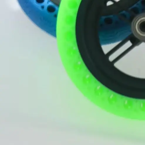 Pre Installed Wheel Hub Bicycle Tire Electric Scooter Wheels Green Green Fluorescent Tire Green Fluorescent Rubber