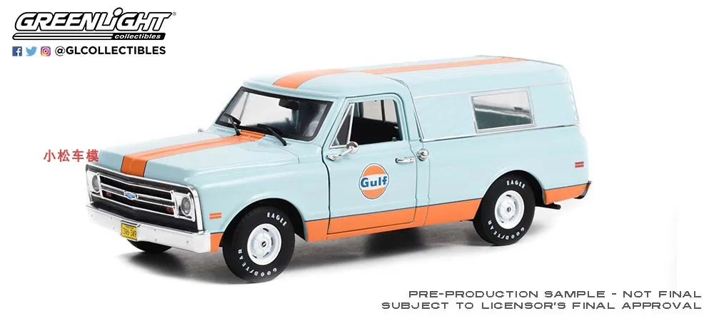 1:24 1968 Chevrolet C-10 High Simulation Alloy Car Model Collectible Toy Gift Souvenir Display Ornament