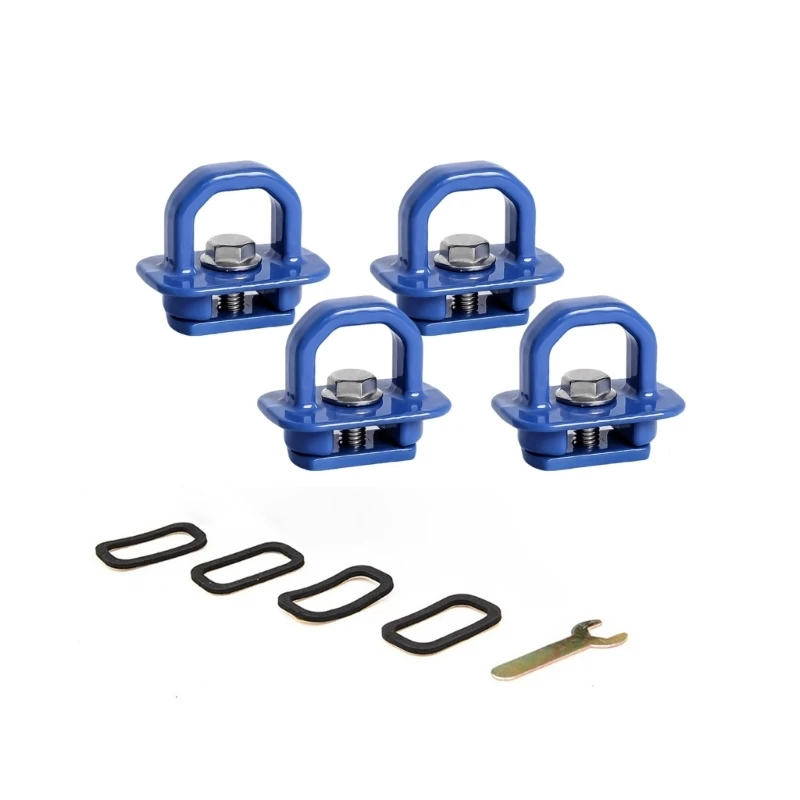 Pickup Bed Cargo Tie Down Rings with 18-8 Steel Center Bolts for Ropes Cords and Securing Equipment in Truck Bed DZ97903