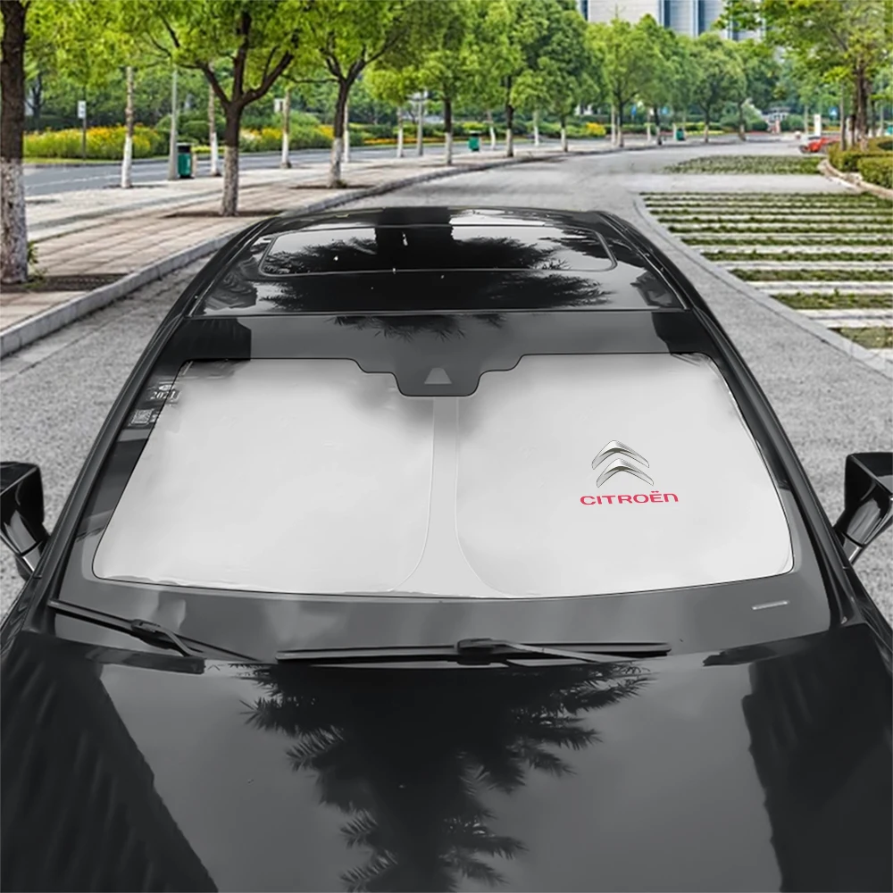 Car Windshield Sunshade Cover Sun Visor UV Protector Accessories For Citroen C1 C2 C3 C4 Picasso C4L CELYSEE C5 Xsara DS Hub Cap view 6